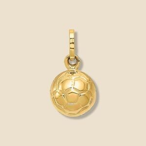 14K Gold Soccer Ball Charm | Athletic Jewelry by Tehrani Jewelry